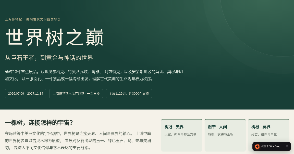 Preview of 世界树之巅｜美洲古代文明图文导览